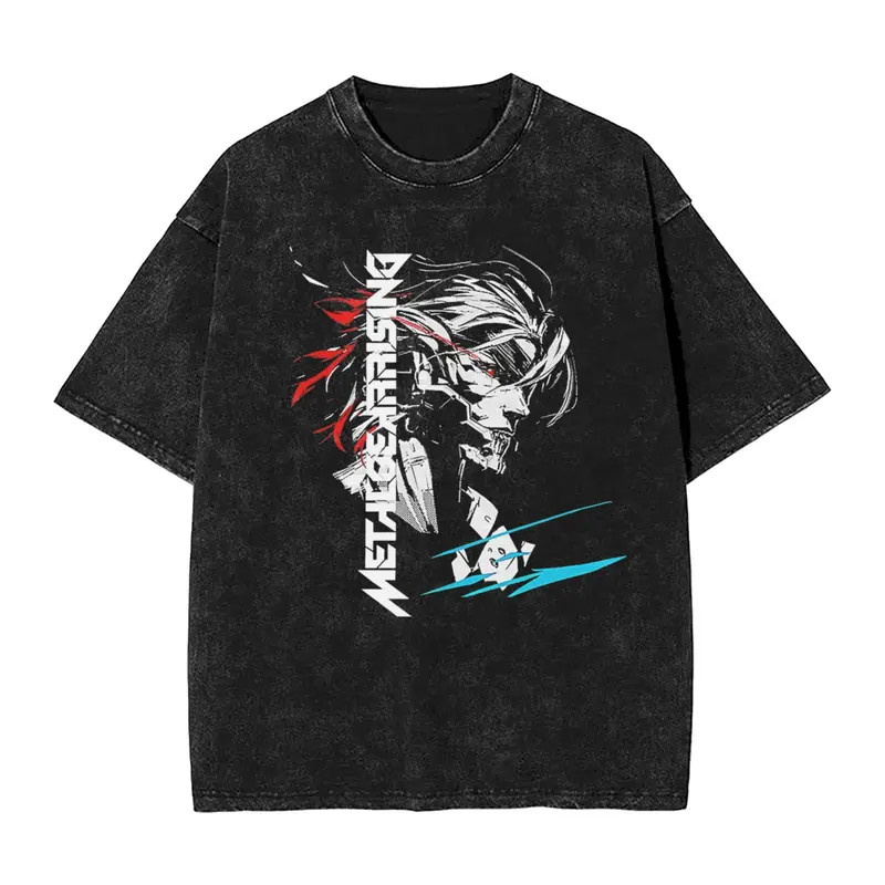 METAL GEAR SOLID RISING INVERTED T Shirts Men’s 100% Cotton Fashion