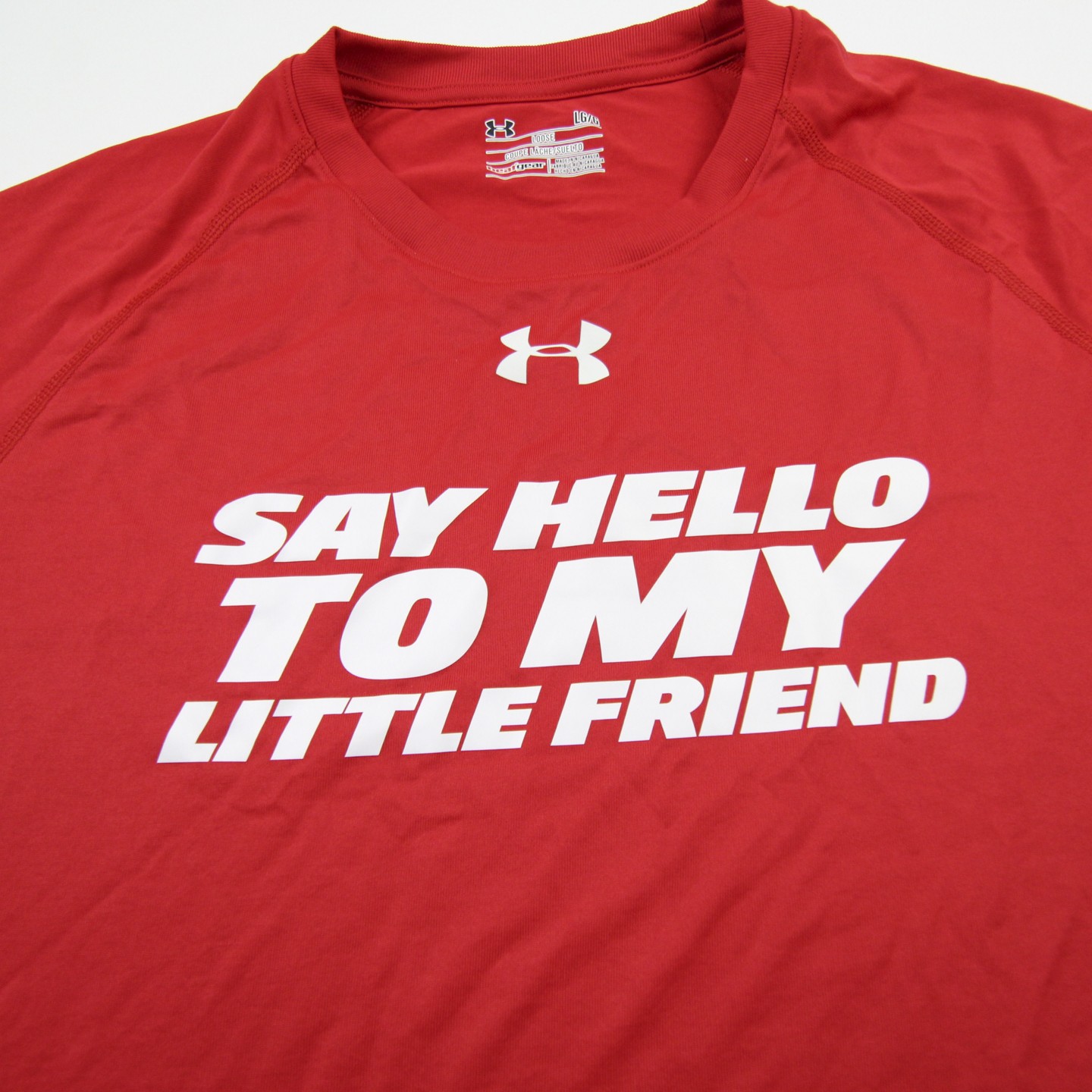 Under Armour HeatGear Short Sleeve Shirt Men's Red Used L gallery