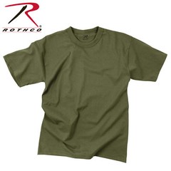 ARMY SOLID OD GREEN OLIVE DRAB PLAIN MENS ROTHCO T-SHIRT S M L XL 2X 3X 4X