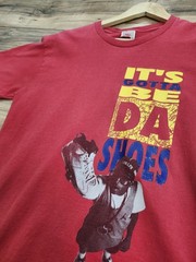 Vtg 90s Michael Jordan Spike Lee Its Gotta Be Da Shoes Red T Shirt Sz L