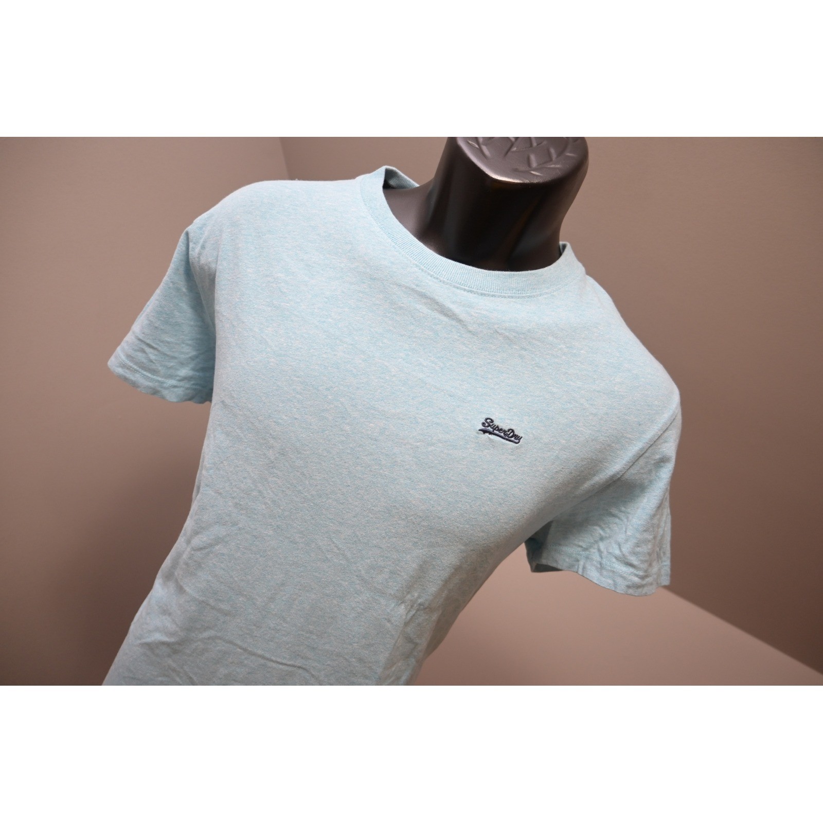 Superdry T-Shirt Mens Size Medium Blue Excellent Organic Cotton Heathered Tee gallery