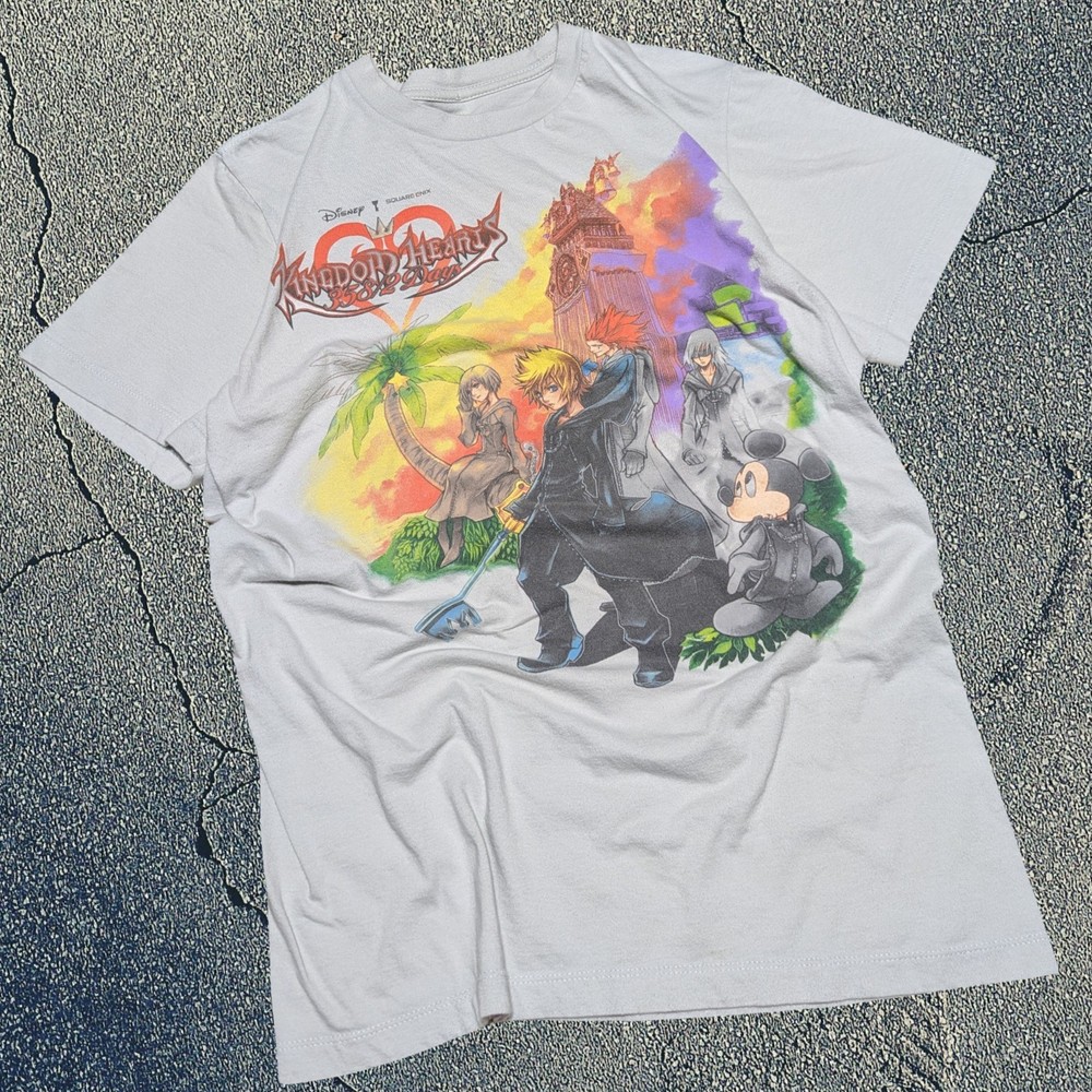 🔥👀 VERY RARE Disney Kingdom Hearts 358/2 T-Shirt Size Medium Japan Square Enix