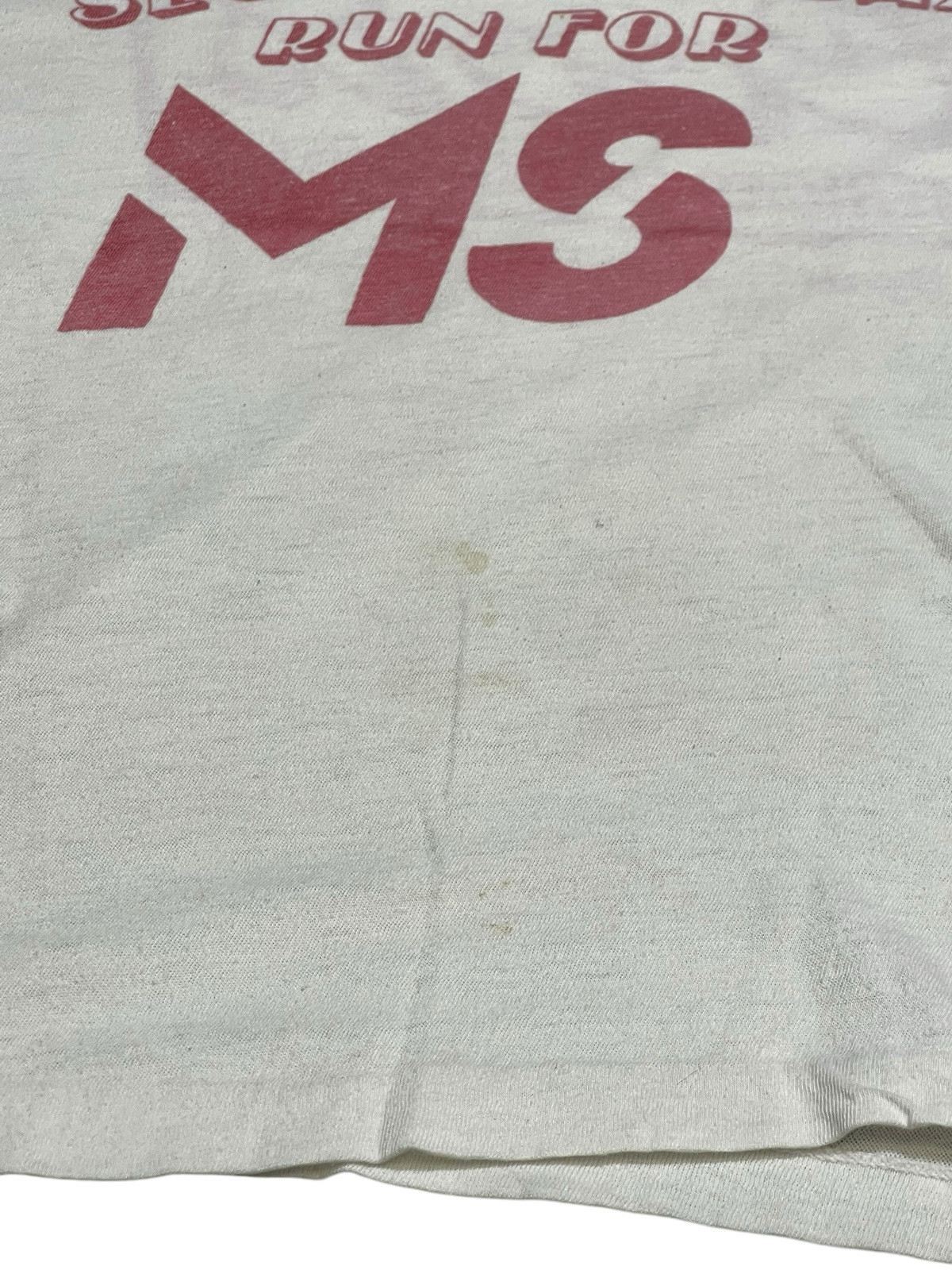 Vintage Second Annual Run For MS Coors Beer T Shirt Men’s Ringer Size 20”x22.5” gallery