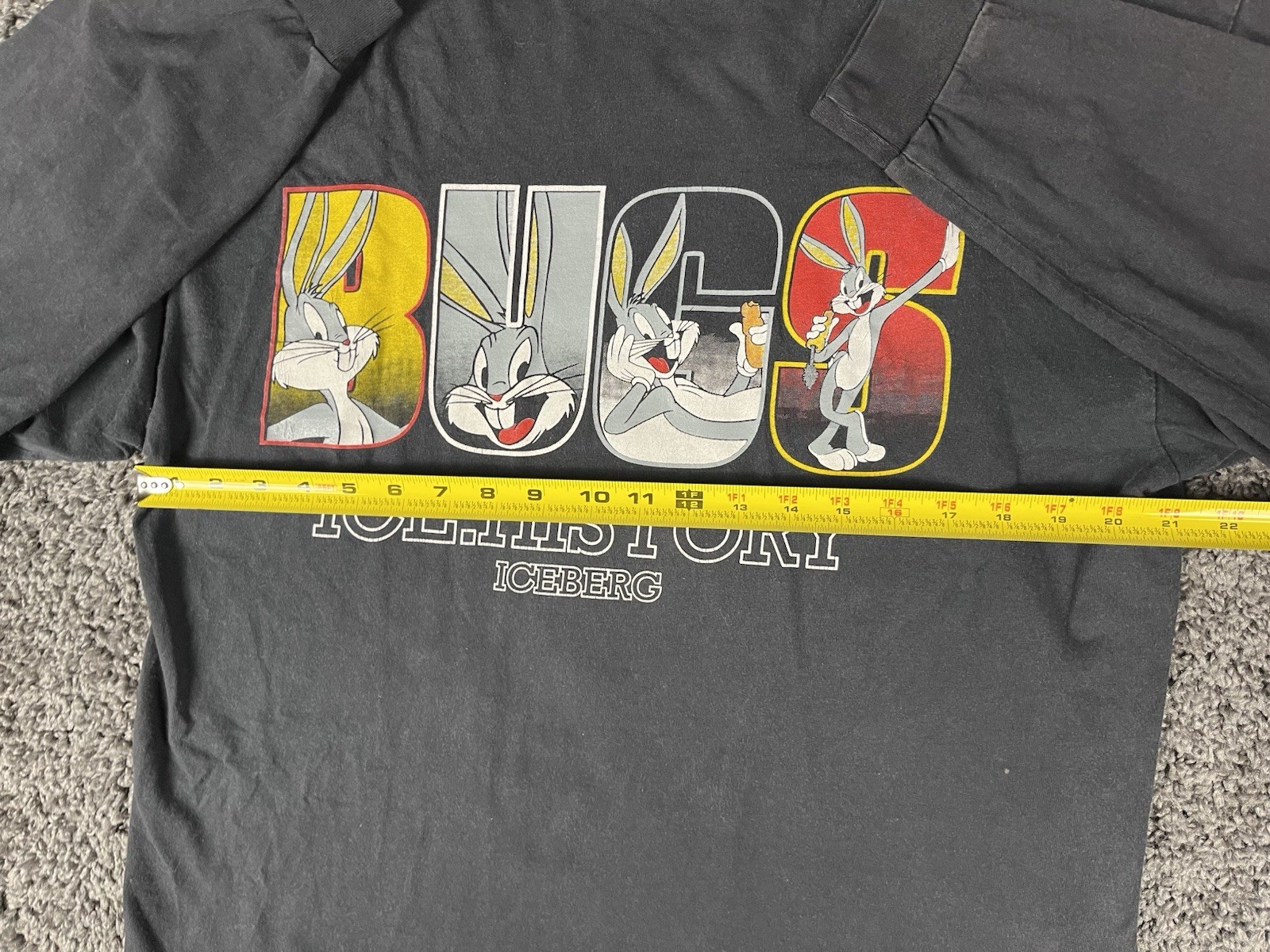 Vintage 90’s Bugs Bunny Looney Toones Iceberg Jeans Long Sleeve LG Double Sided gallery