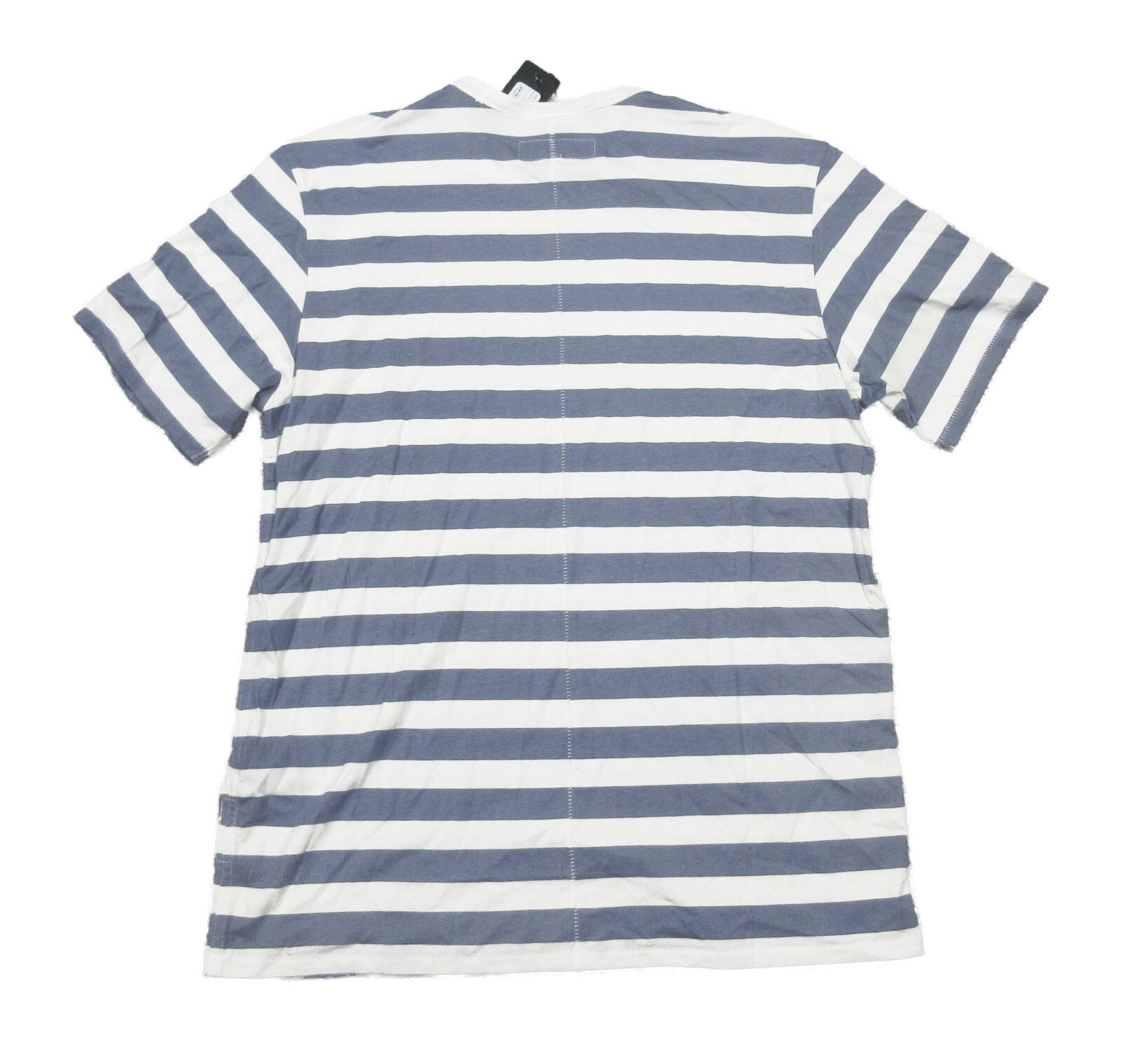 Rag & Bone Men’s Slate Blue/White Stripe Crew-Neck Short Sleeve T-Shirt gallery
