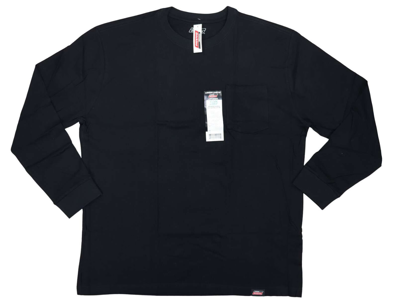 Dickies Longer Length Cool & Dry Long Sleeve Chest Pocket Men's T-Shirt NWT gallery