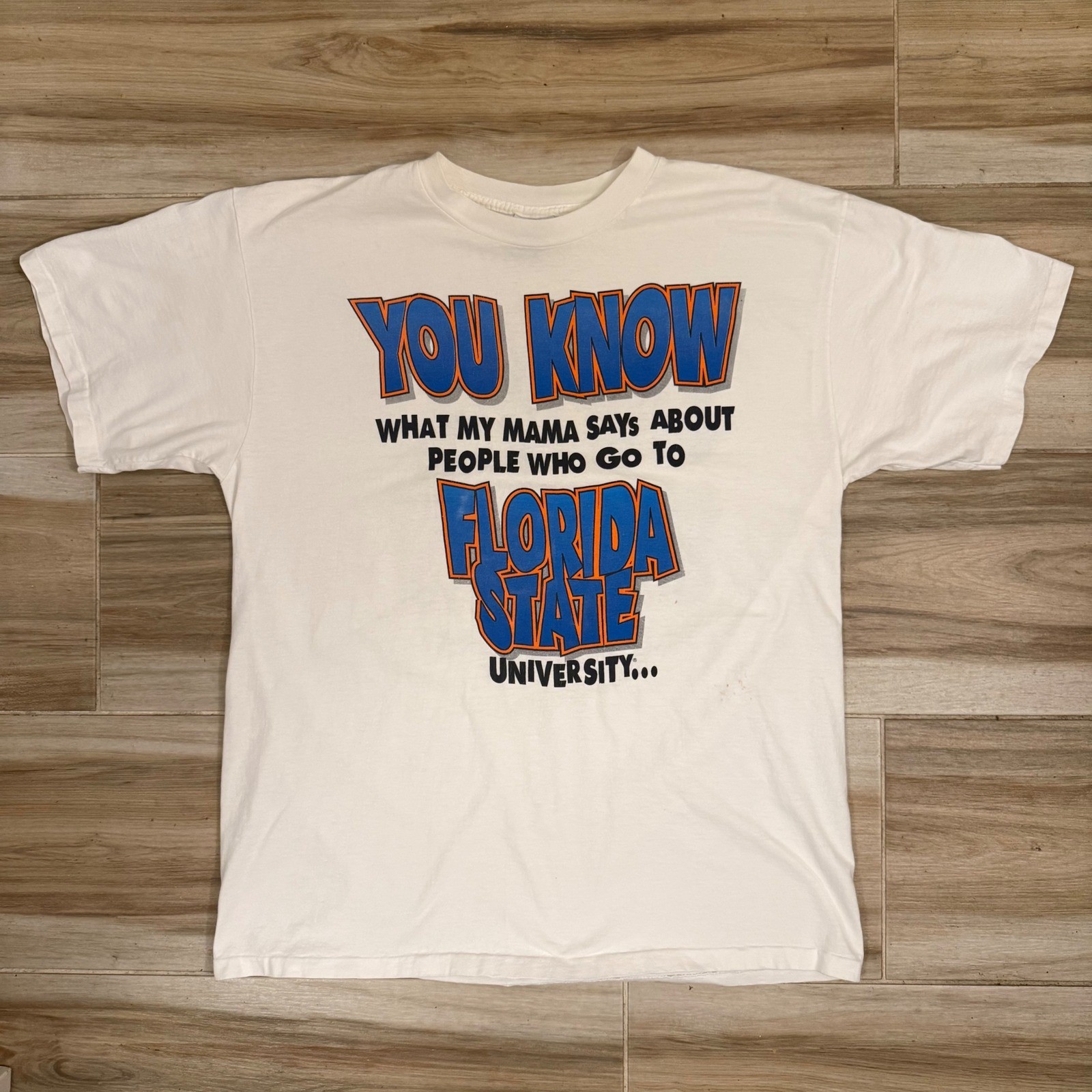 Vintage Florida Gators Go Gators Stupid Is As Stupid Does T-Shirt Mens XL White gallery