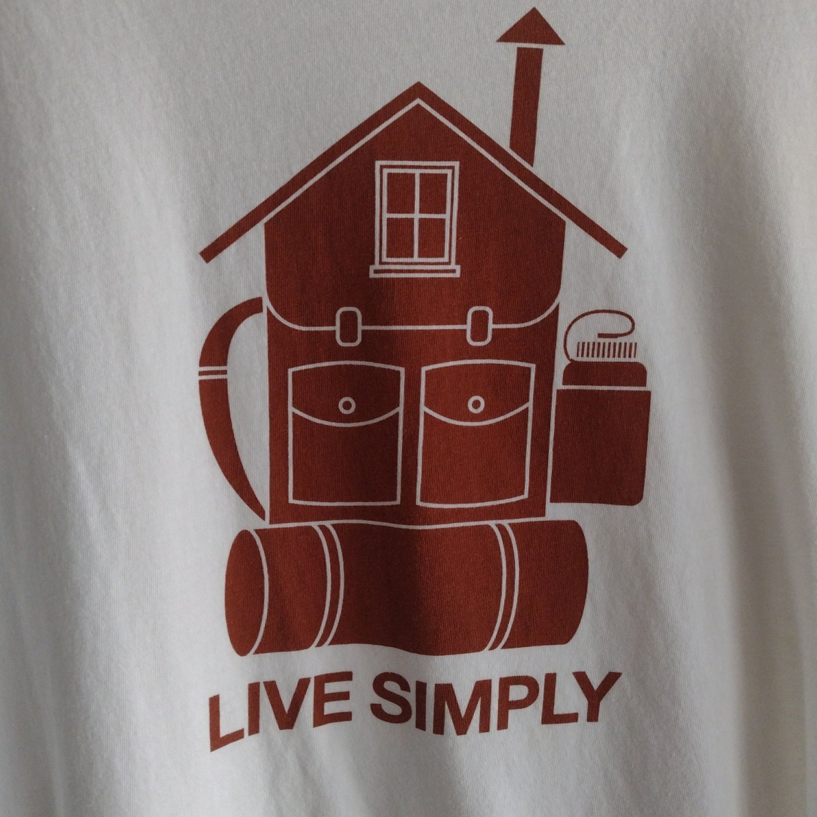 Patagonia Graphic Mens Tshirt L Live Simply Organic Cotton Slim Fit Tee gallery