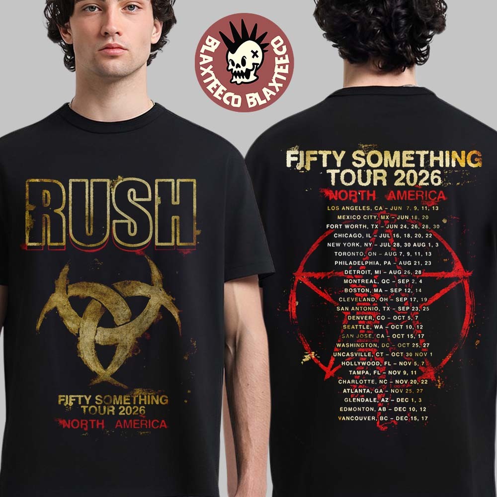 Rush Fifty Something Tour 2026 Merch Rush Stage Logo Tour T-Shirt gallery