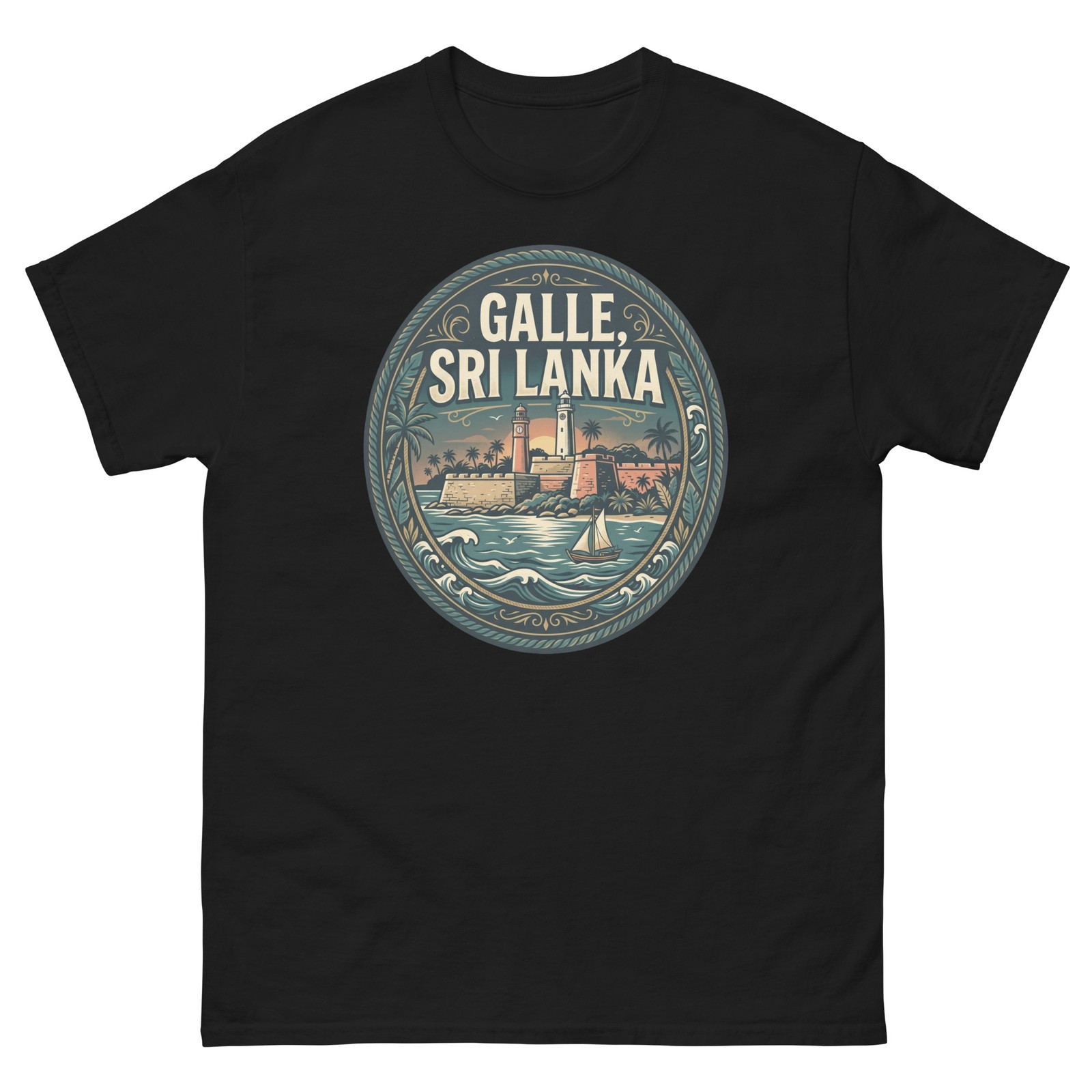 Galle Sri Lanka Fort City Graphic T-Shirt Unisex Travel Tee gallery