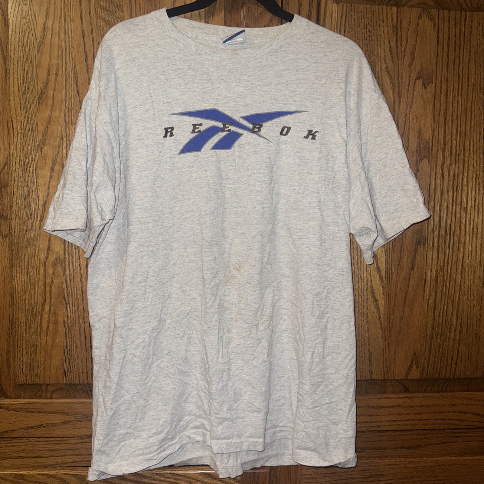 VINTAGE 90's Reebok USA L embroidery Logo CLASSIC T SHIRT Gray gallery