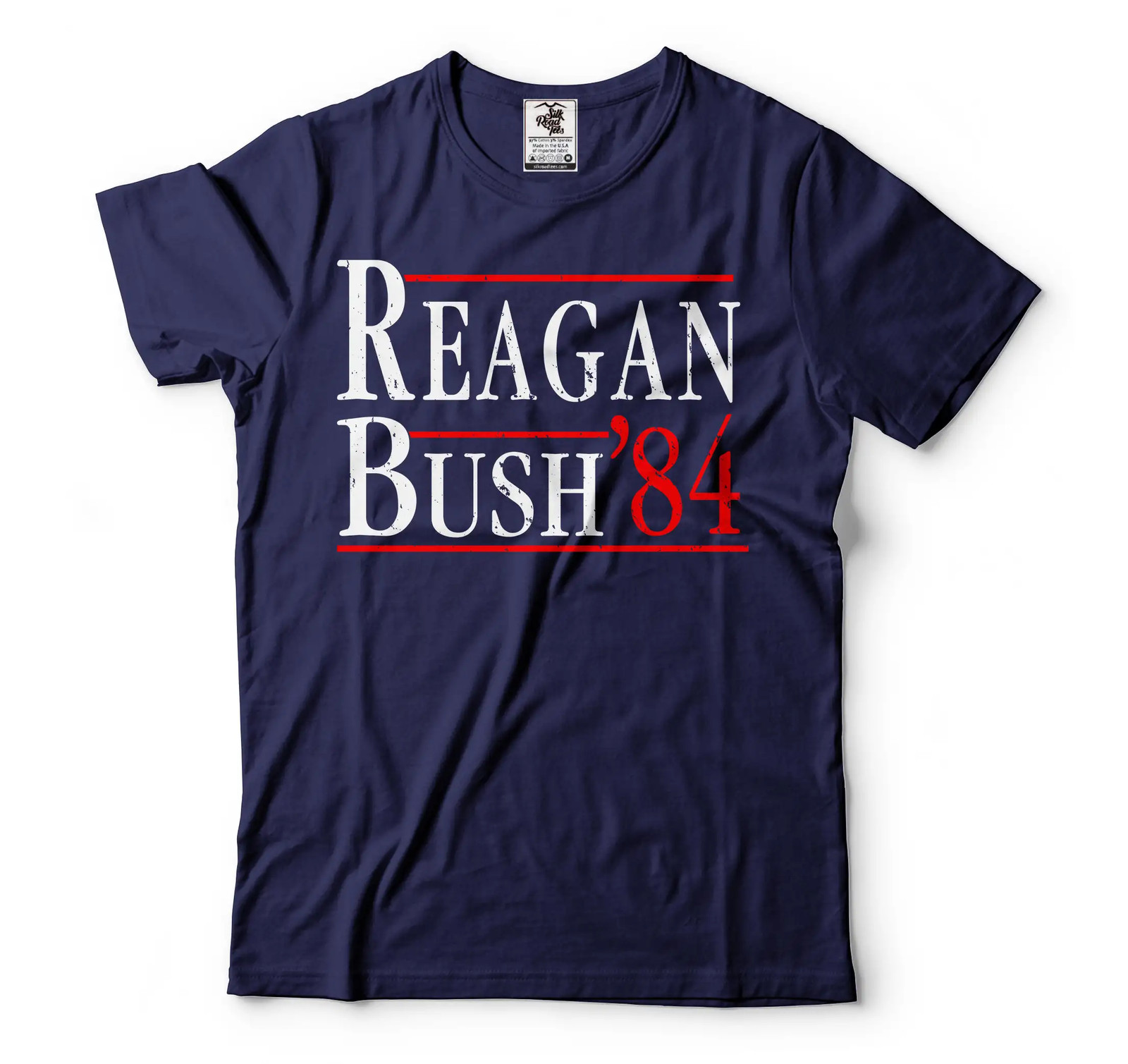 Reagan Bush '84 Election T-Shirt Political Patriotic Republican 4th Of July Tees gallery