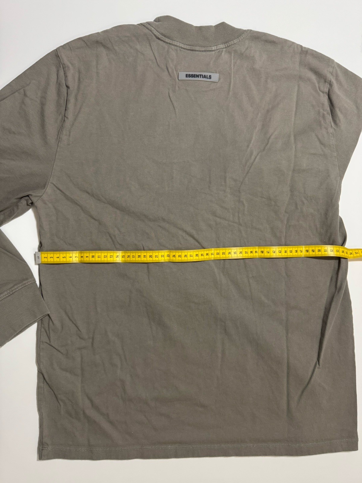 NWT AUTH FOG Fear Of God Essentials Taupe Long Sleeve T-Shirt Men L Unisex gallery