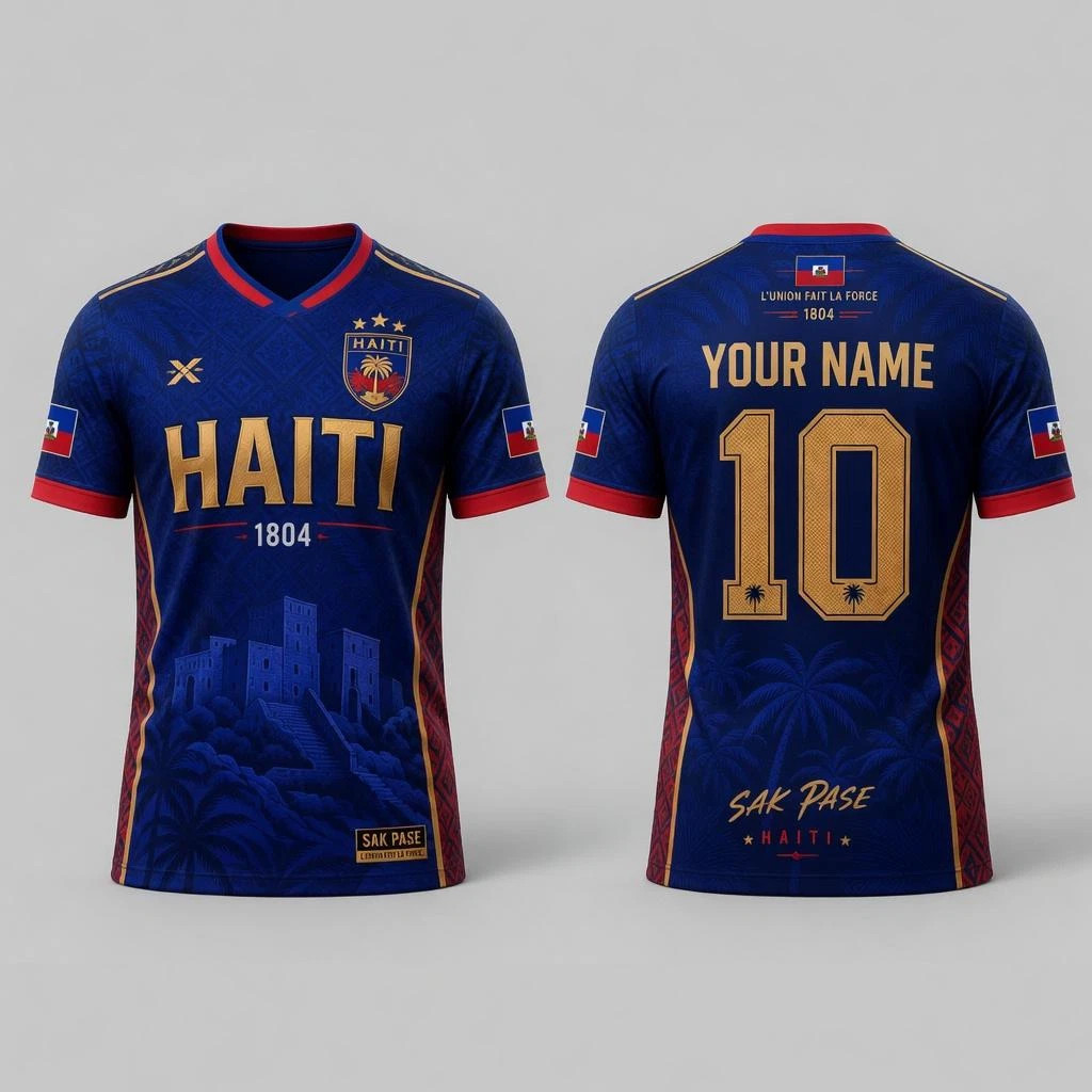 Haiti Soccer Jersey Shirt, Haitian Soccer Jersey Supporter T-Shirt gallery