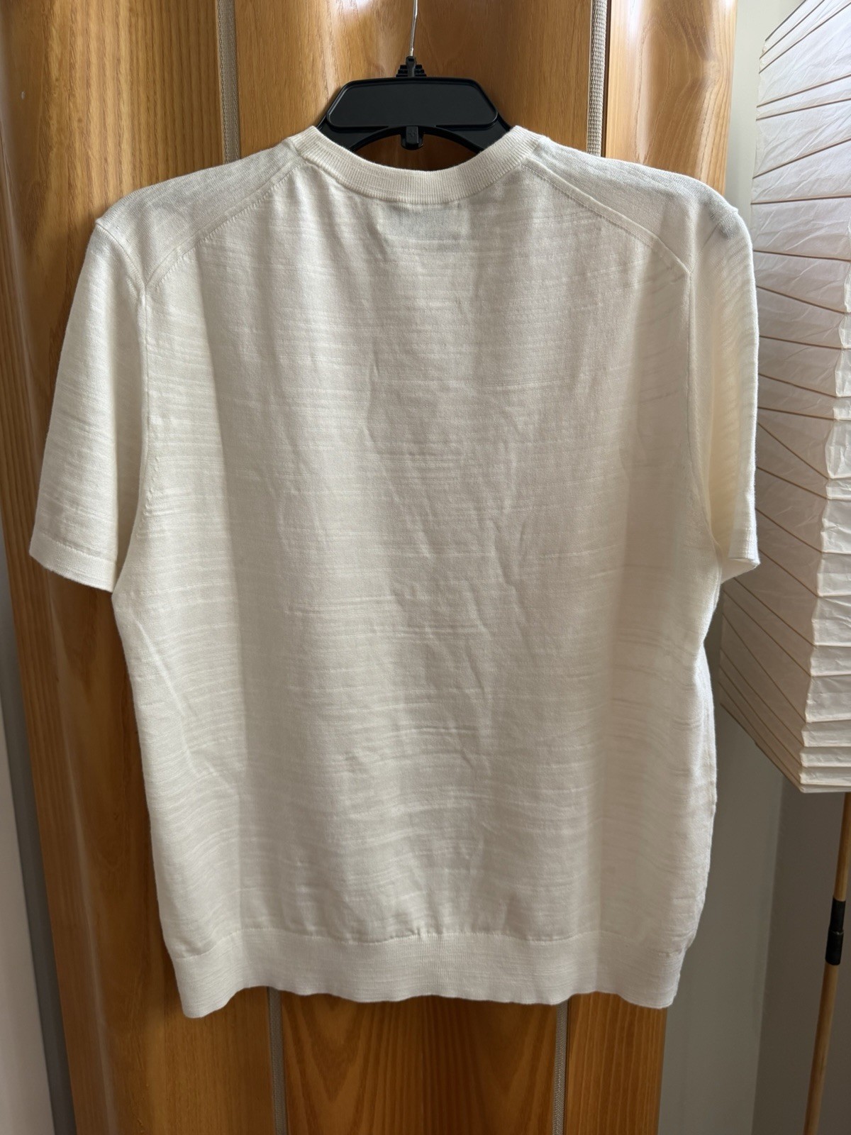 New Buck Mason Avalon Knit Tee Size L Ivory $98 gallery