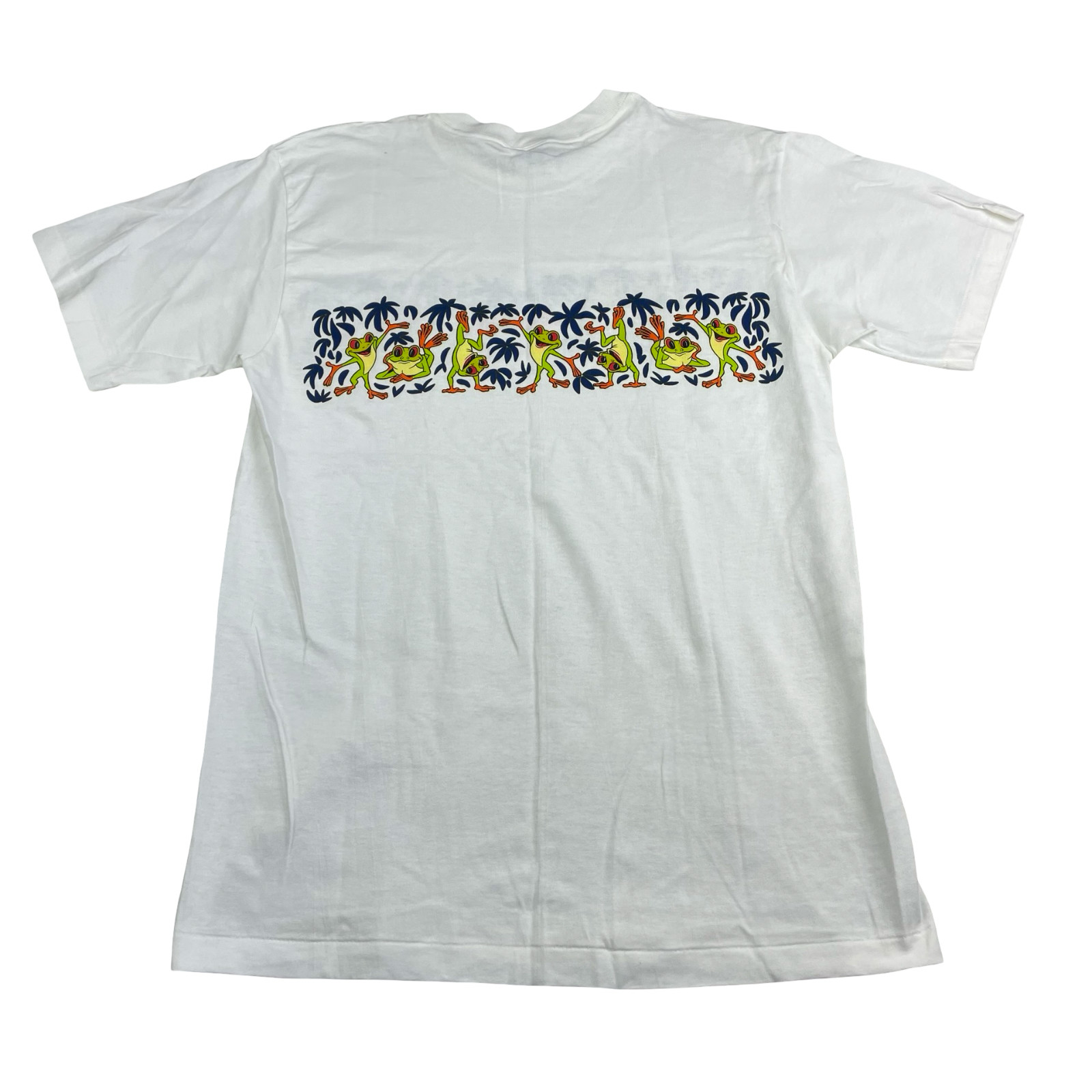 VTG NEW Rainforest Cafe Men's Single Stitch T-Shirt White/Frogs • USA • Medium gallery