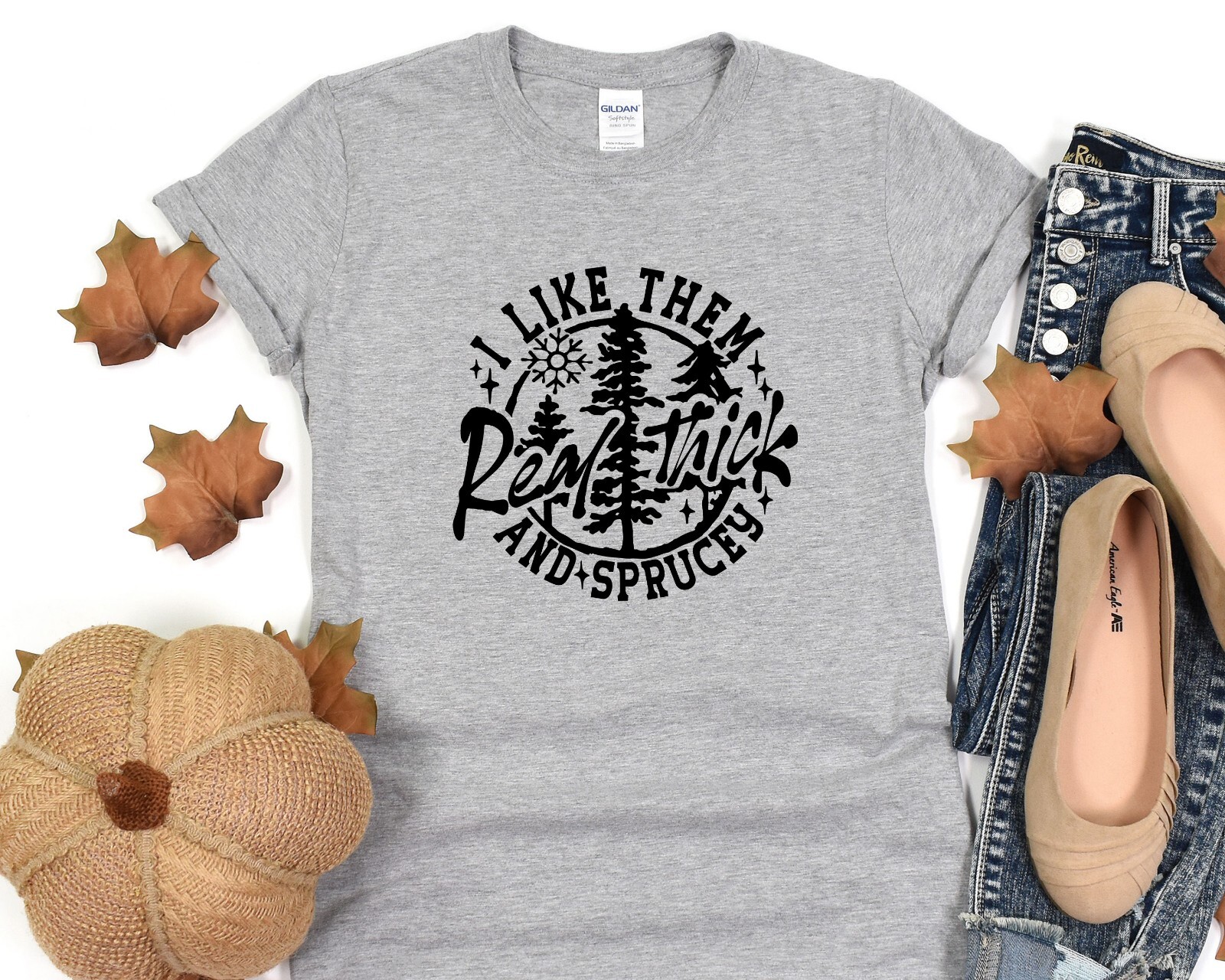 I Like Them Real Thick And Sprucey Shirt, Oversize Tee, Christmas Gift gallery