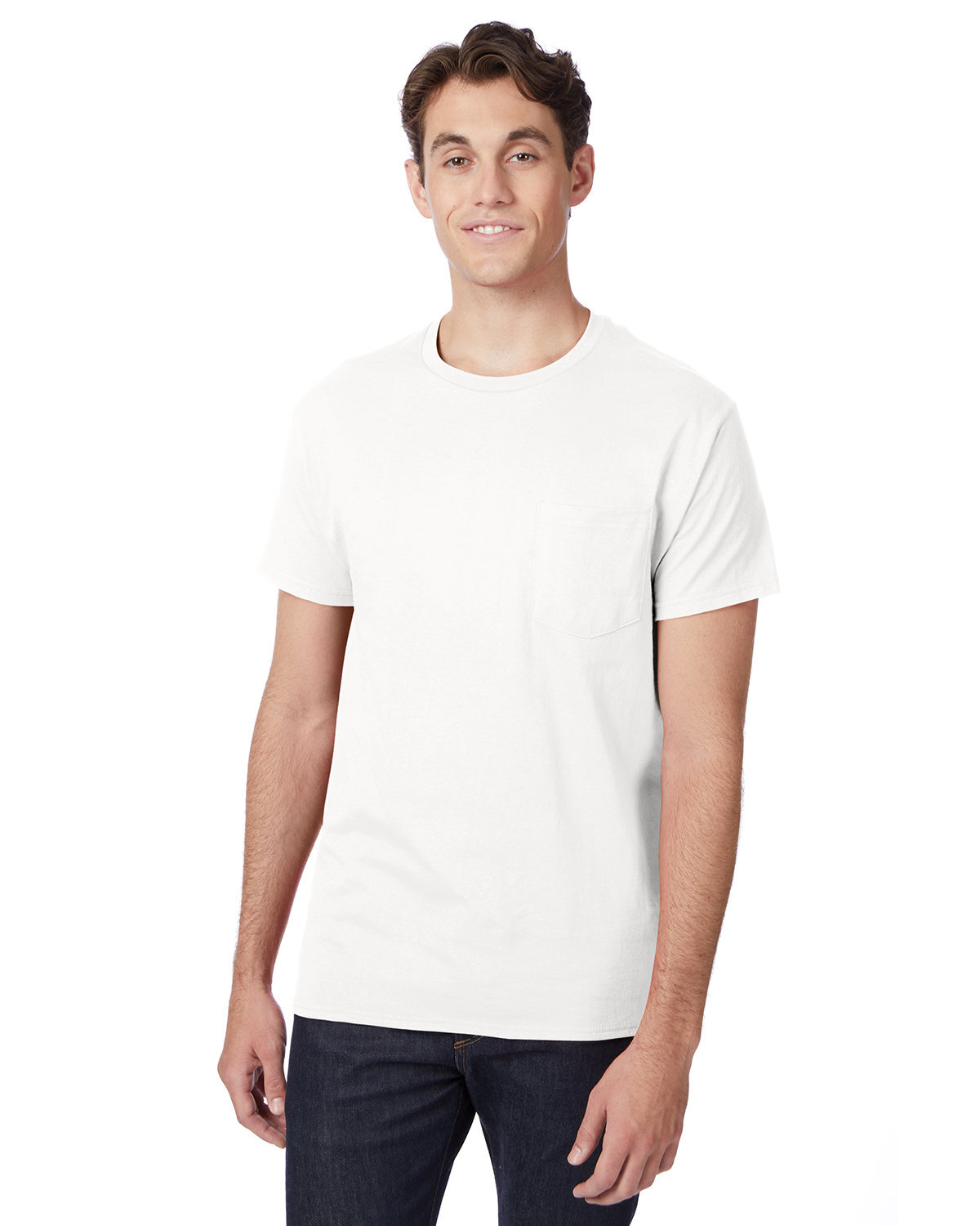 2 Pack Of Hanes Men’s Authentic-T Pocket Stylish T Shirt Plain T-Shirt – H5590