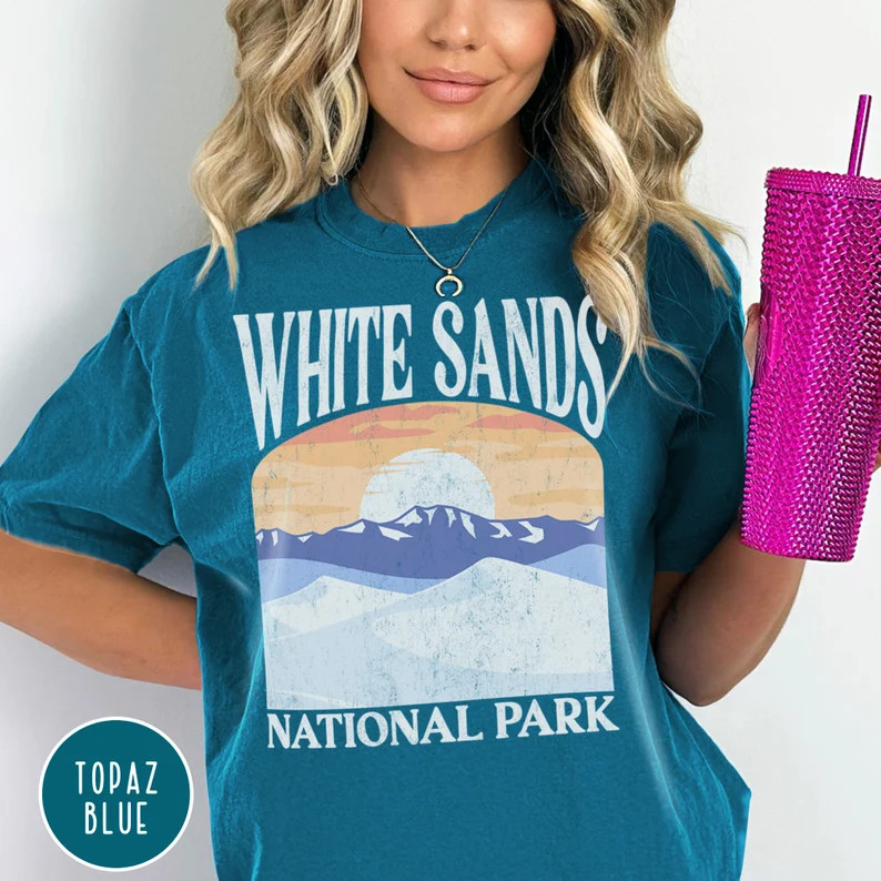 Desert White Sands Comfort Tee Shirt Men Women Soft gallery