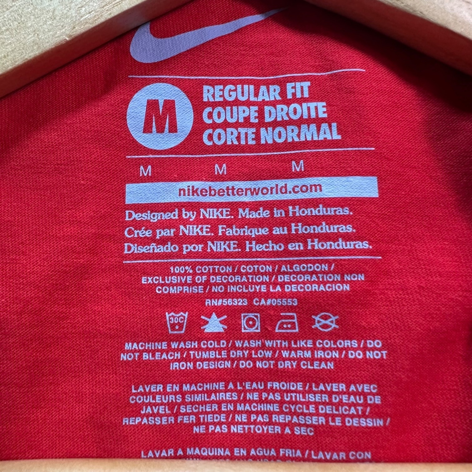 Washington Nationals “Natitude” NIKE TEE Classic Logo Red T-Shirt Men's Size M gallery