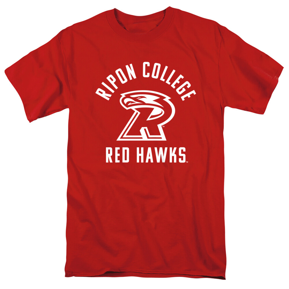 Ripon College Adult T-Shirt One Color Logo, Red, S-5XL gallery