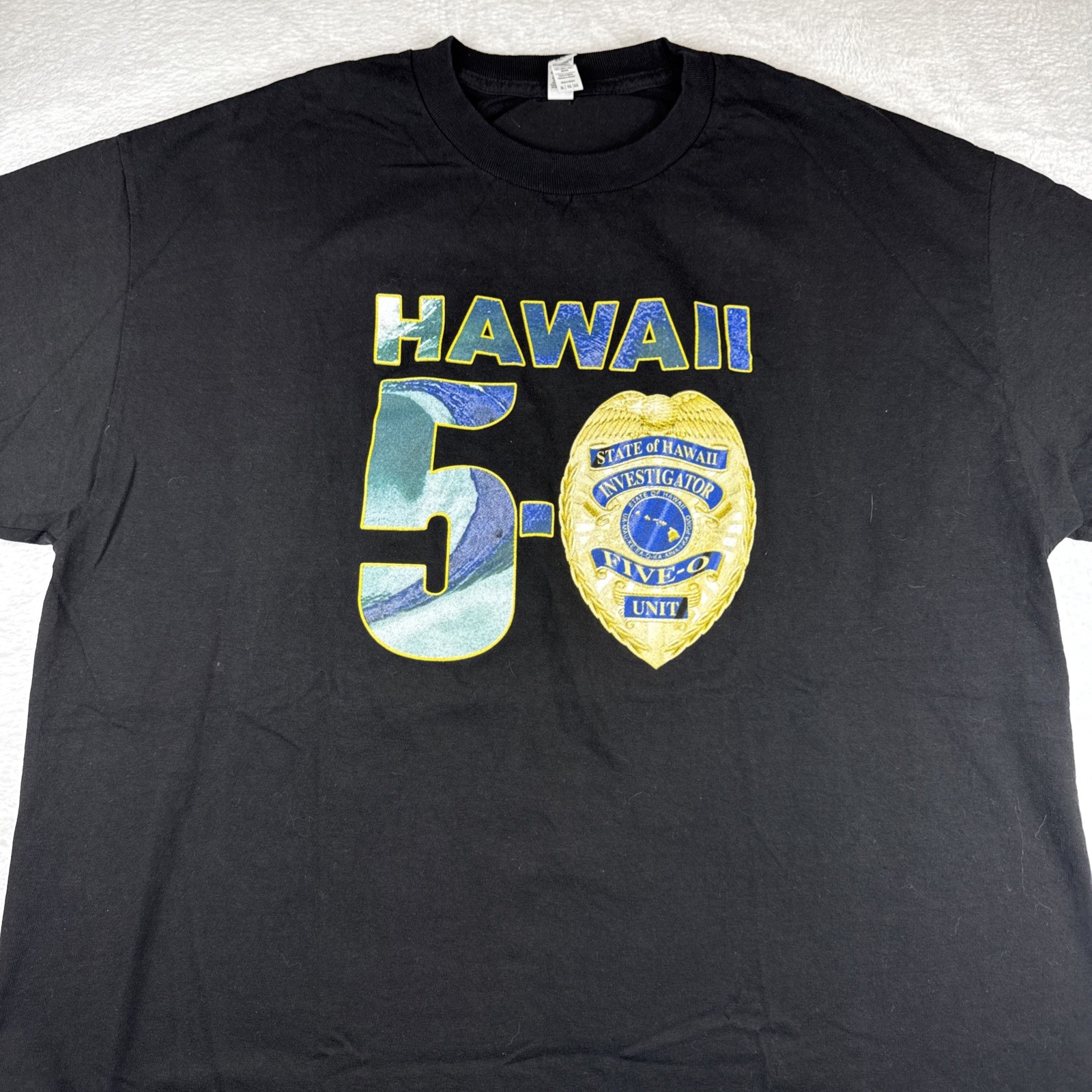 NWOT Hawaii Five-O TShirt Men’s XL BLACK Graphic Filmed On Location Tv Show gallery