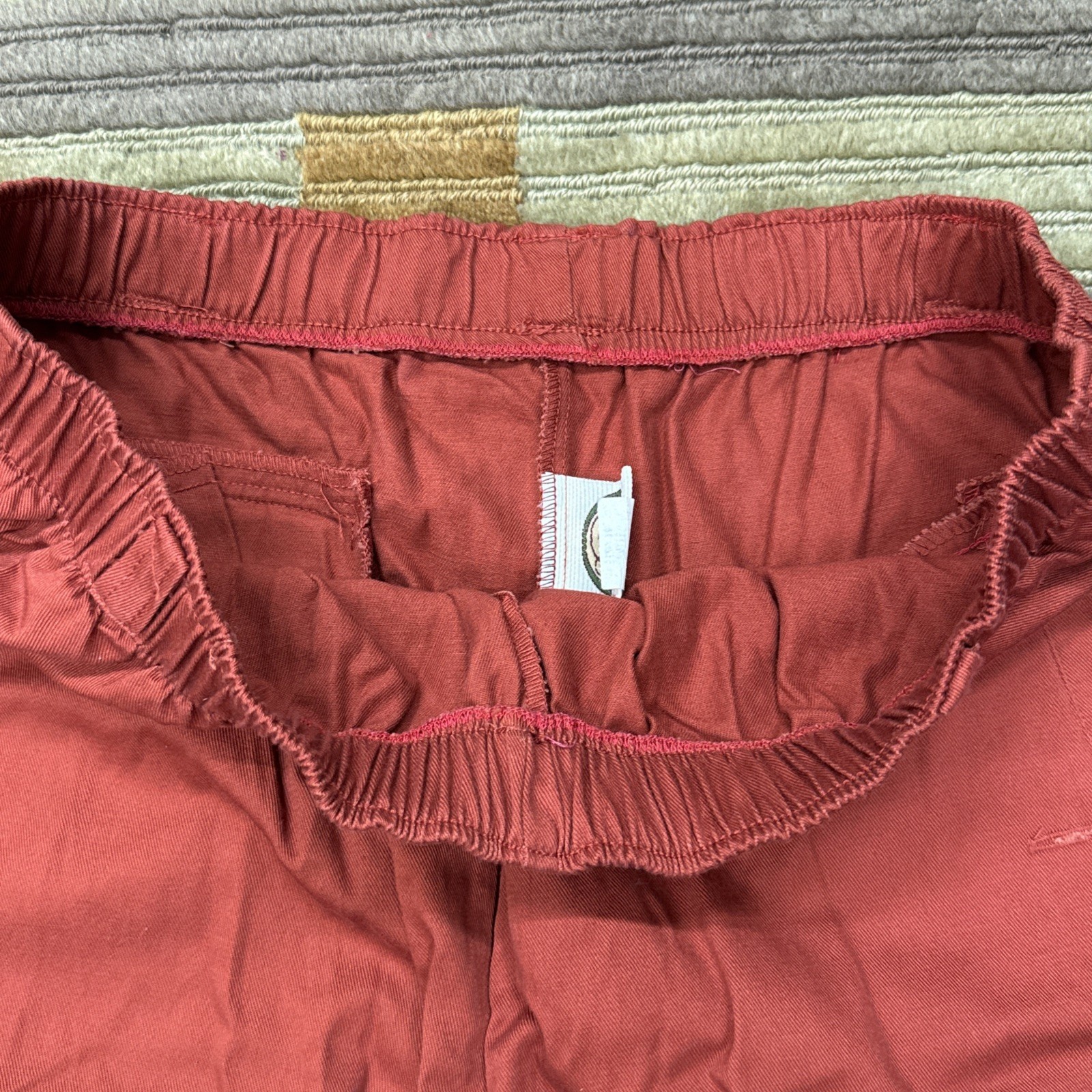 Picket And Post Orange Casual High Rise Elastic Waist Pants Women's Size 16 gallery