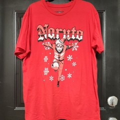 Ripple Junction XL Naruto Shippuden Anime T-Shirt Red Xmas Holiday Tee