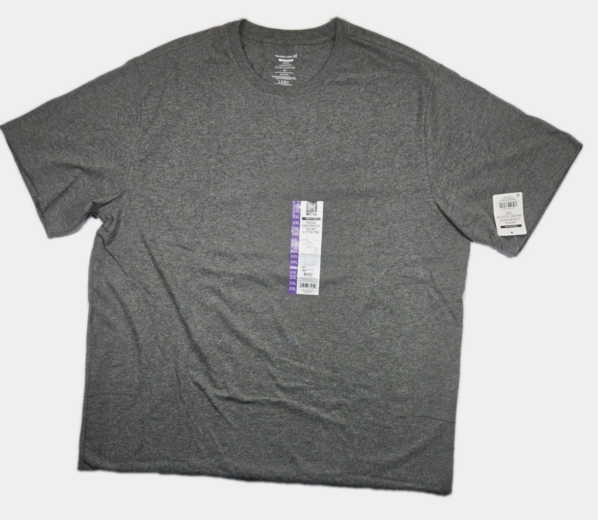 Member's Mark Men's Dark Grey Crew Neck Short Sleeve Tee Various Sizes NWT 21A gallery