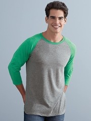 Jerzees Mens Dri-Power Active Triblend Baseball Raglan T-Shirt (601RR)