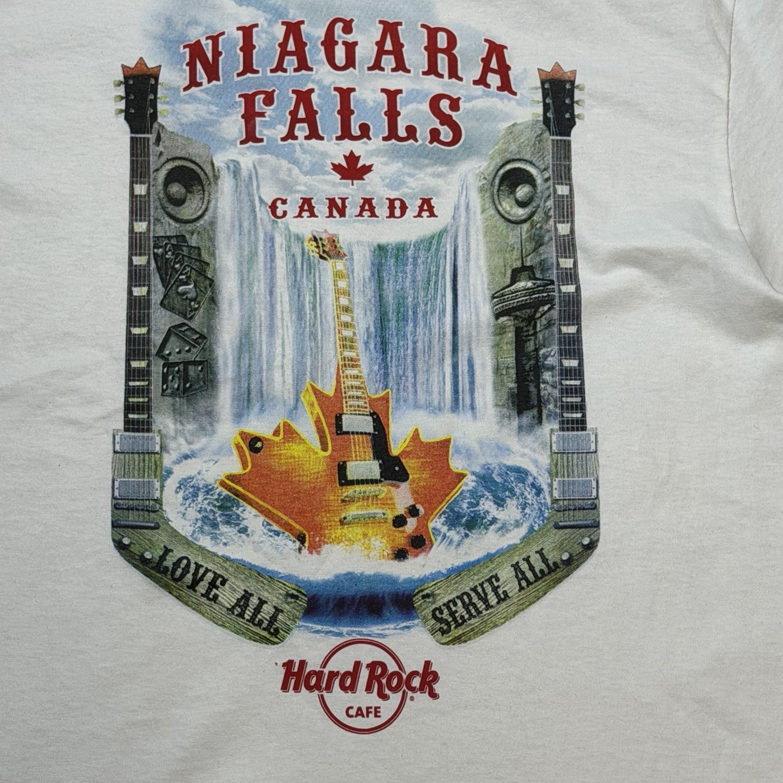 Hard Rock Cafe Niagara Falls Canada T Shirt Mens Medium White Graphic NWT gallery