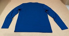 New Authentic Apple Unisex Long Sleeve T Shirt in Blue Store Employee Uniform
