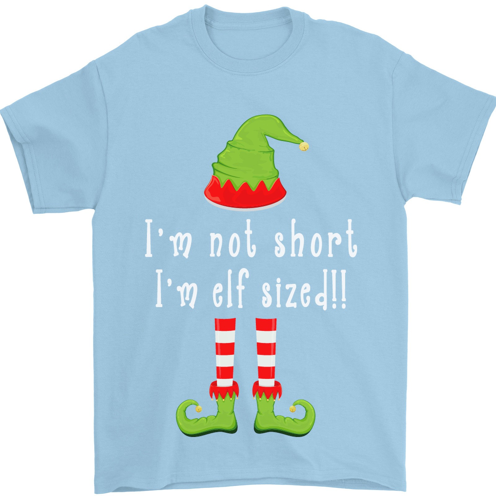 Im Not Short Im Elf Sized Funny Christmas Mens T-Shirt 100% Cotton gallery