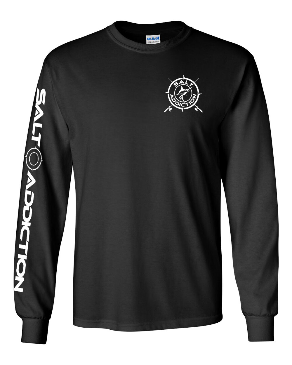 Salt Addiction t shirt long sleeve saltwater fishing apparel Marlin life reel gallery
