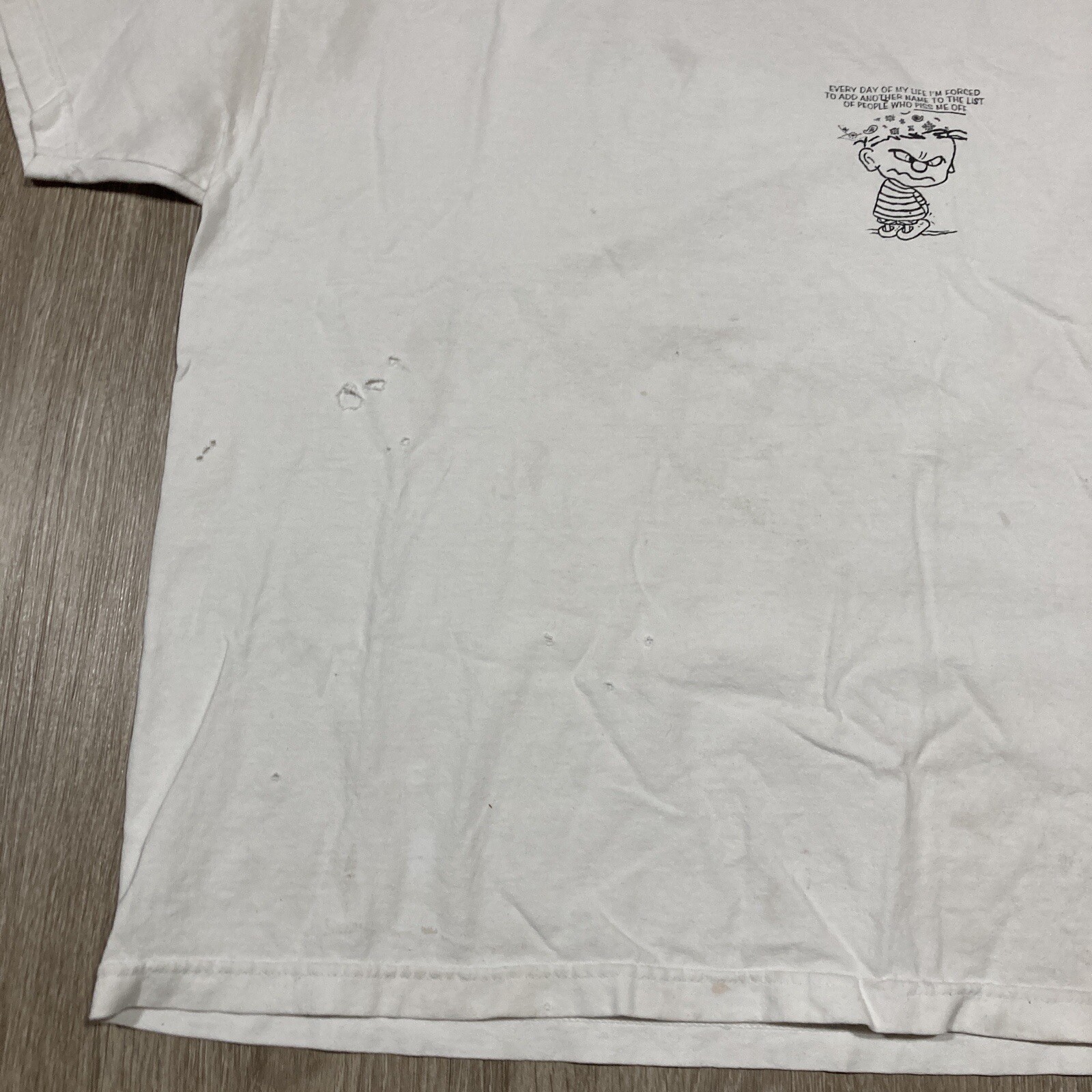 Calvin Shirt L 90s 00s Y2k Distressed People PMO Funny Parody Crude Humor Tee gallery