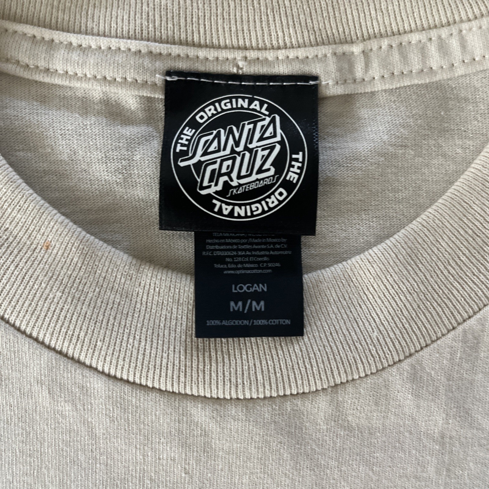 Santa Cruz Skateboards Men’s Cream T Shirt Size M gallery