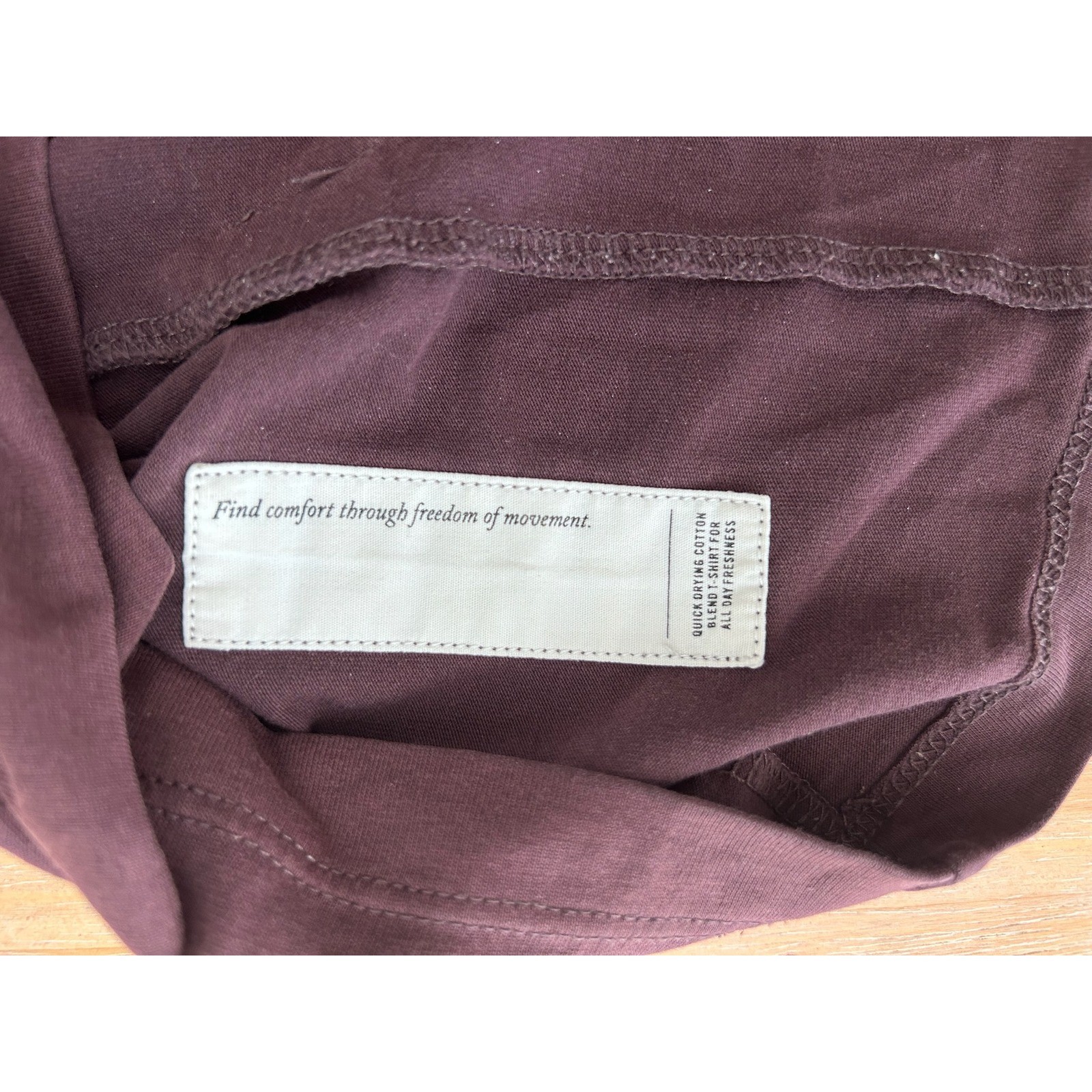 Rapha Mens Quick Drying Cotton Blend T-Shirt Burgundy Size M Cycyling Athletic gallery