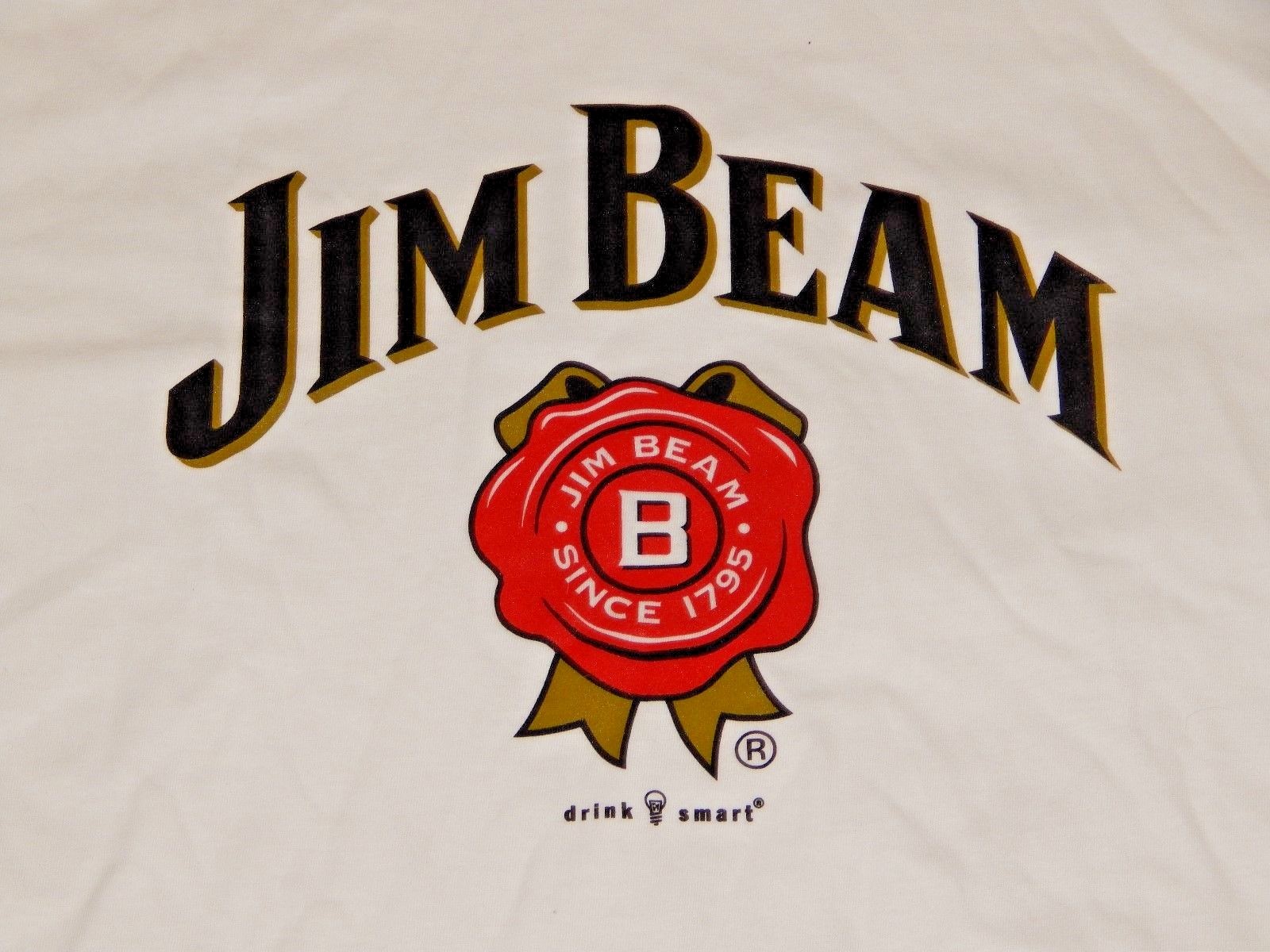 Jim Beam Bourbon Whiskey White T-Shirt NWOT New gallery