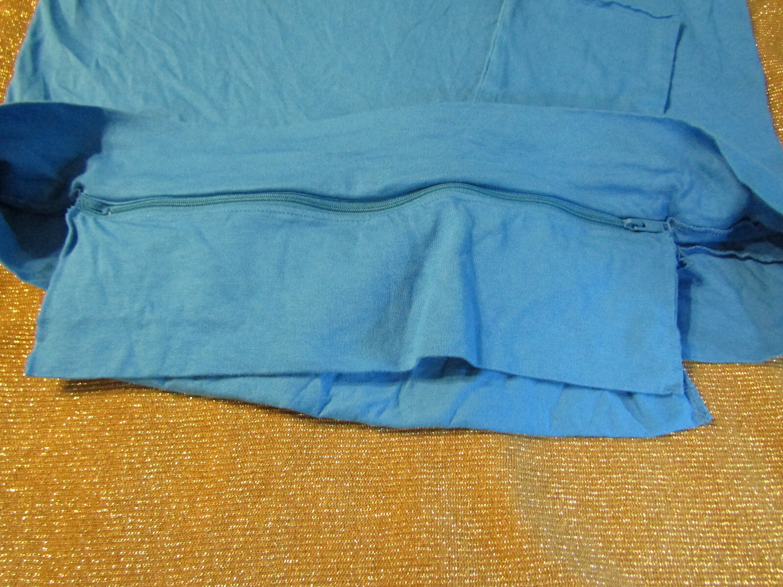 AMBUSH , Deep Wate Blue Packable Waist Pocket Short Sleeve T-shirt NWOT Sz Small gallery
