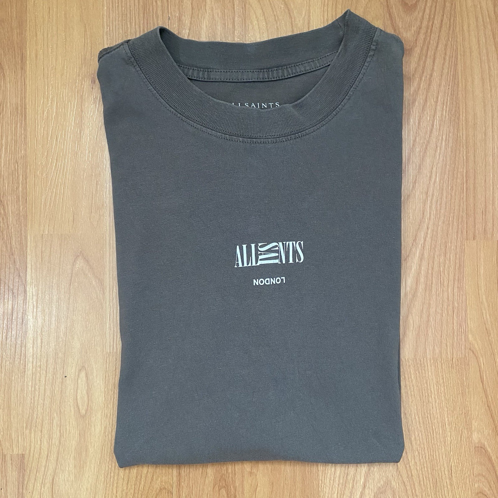 All Saints London Streetwear Boxy Gray T-Shirt Men’s Small