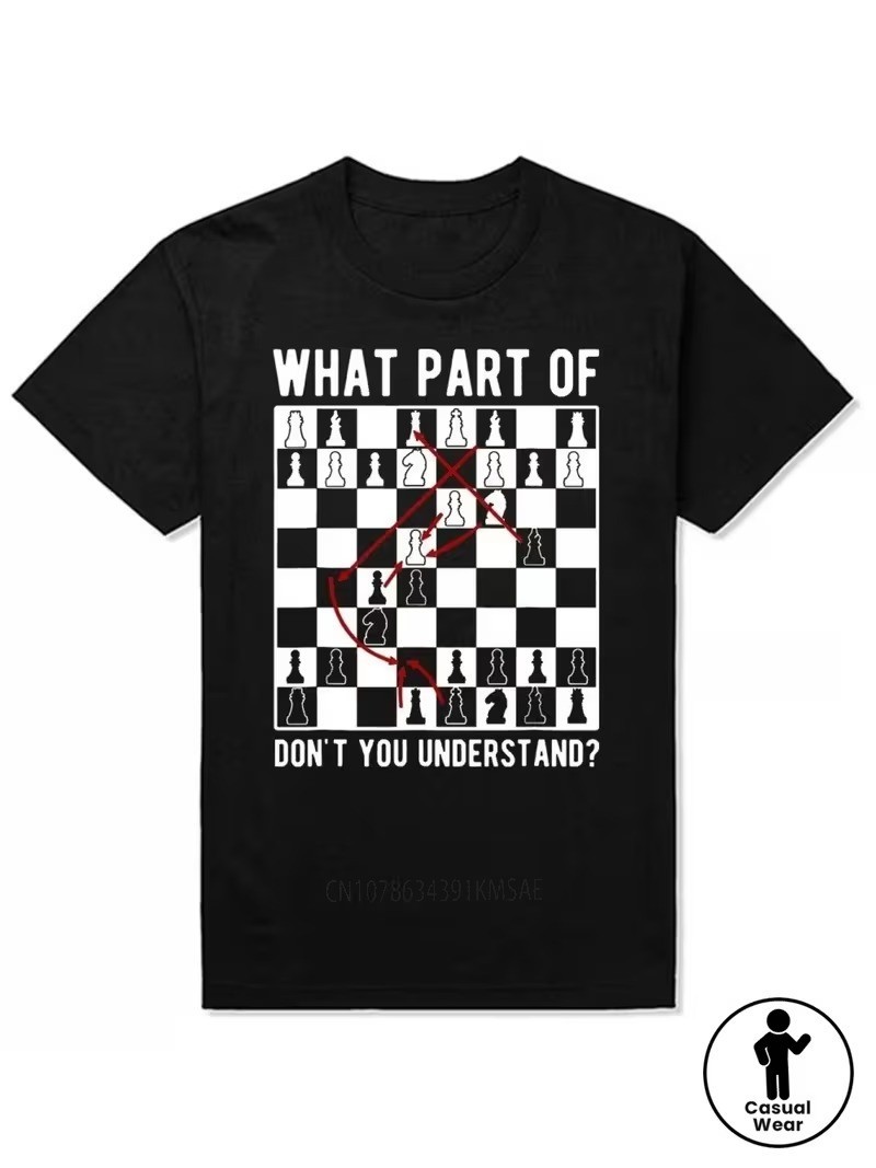 Funny Chess Player T-Shirt What Part Of Don’t You Understand Chess Humor Graphic