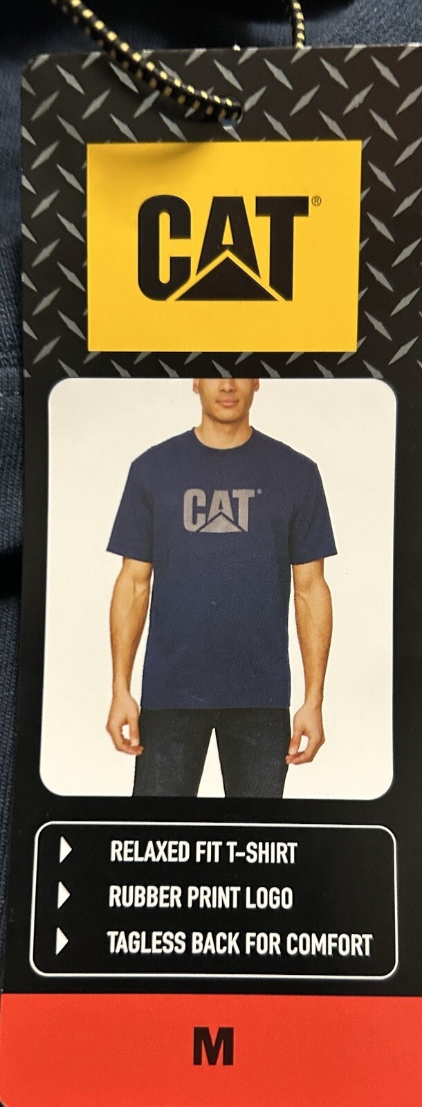 CAT Caterpillar Men's Relaxed Fit T Shirt, Color Gray, Size Medium, Durable. ￼ gallery