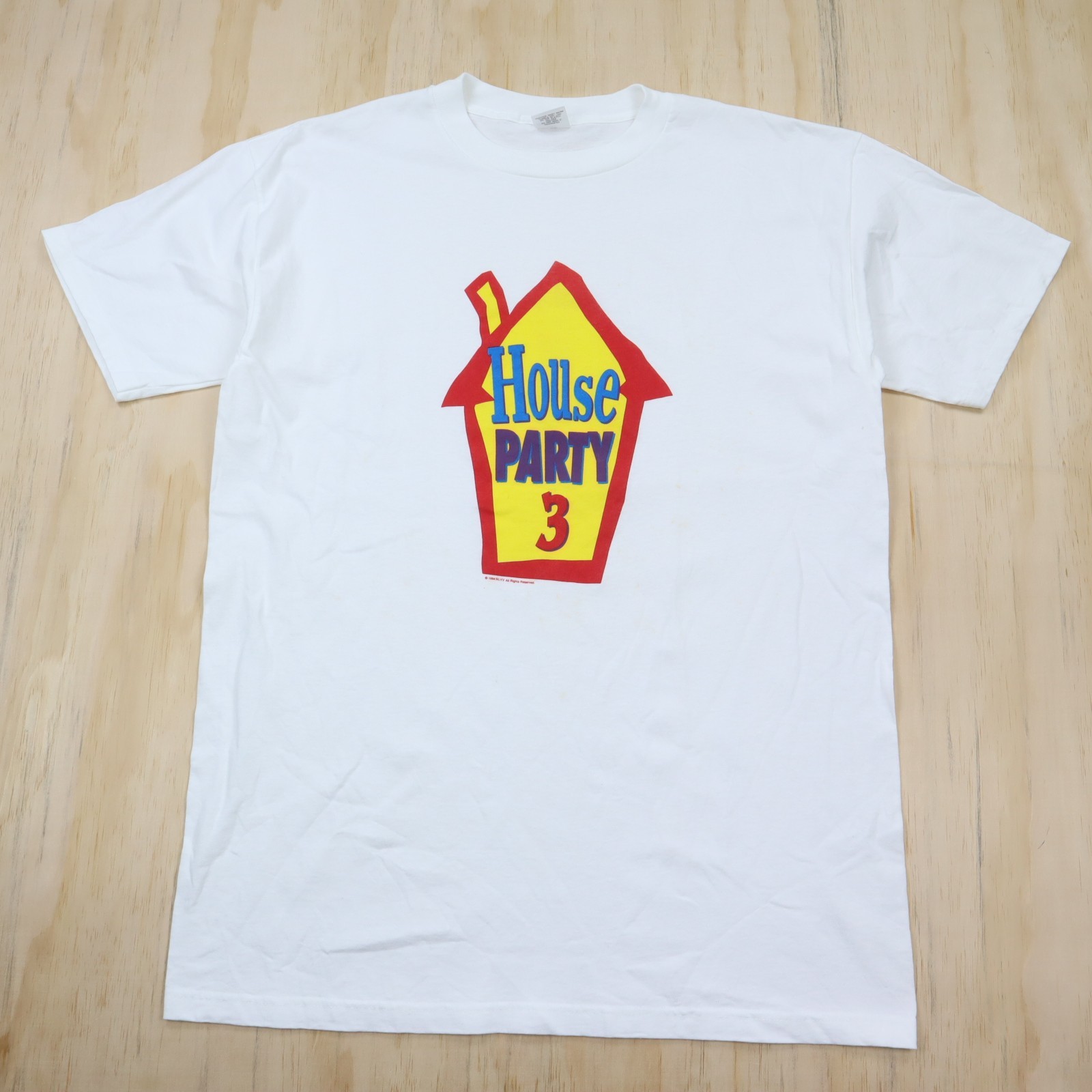 Vintage House Party 3 Movie Promo T-Shirt OSFA Long White 90s Murina USA Made