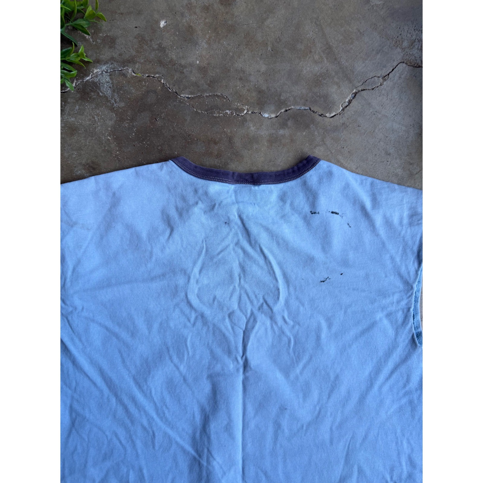 Old Navy Jakes Fireworks Vintage Y2K Ringer Tank Top Blue Distressed Mens XL gallery