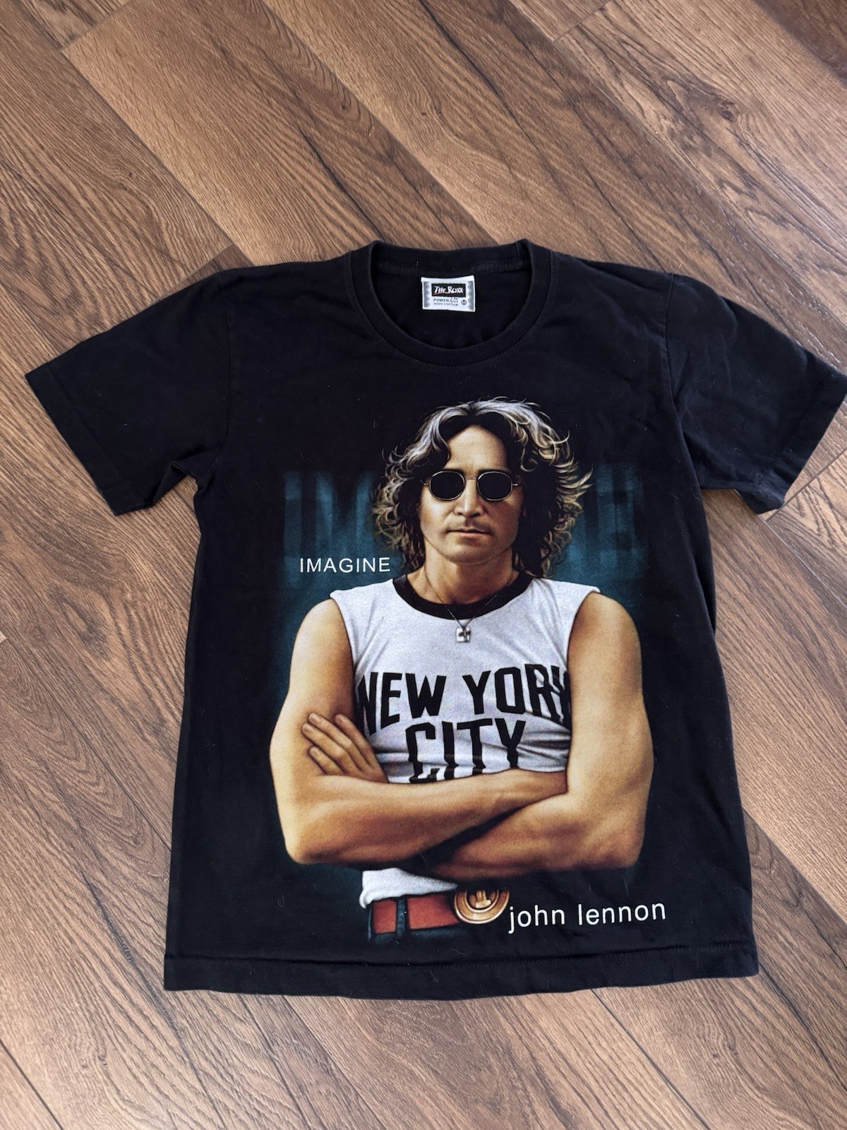 VTG 90s John Lennon Imagine T Shirt Single Stitch The Roxx Tag Medium Portrait gallery