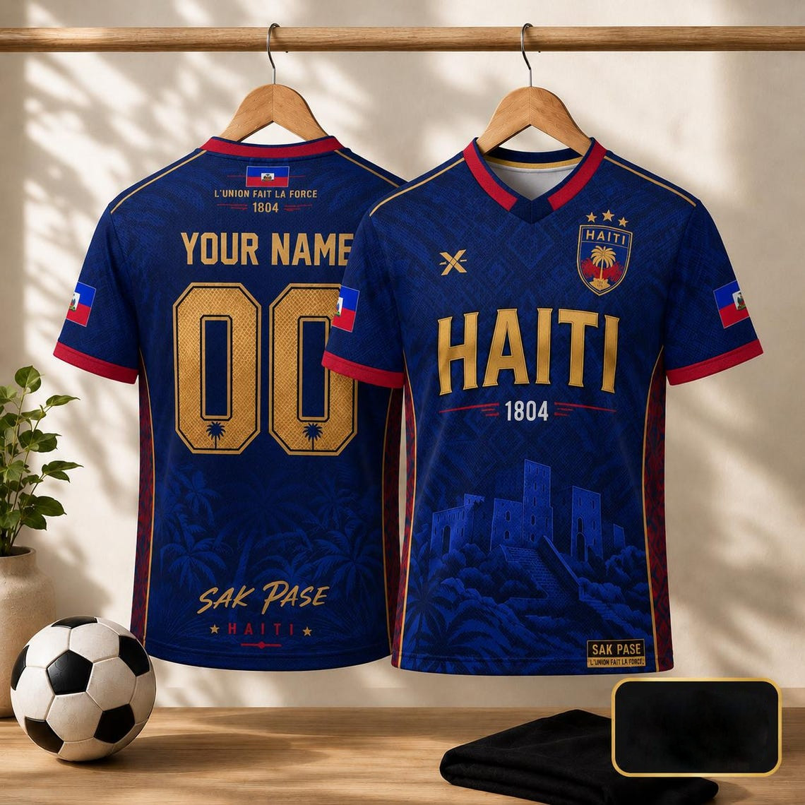 Haiti Soccer Jersey Shirt, Haitian Soccer Jersey Supporter T-Shirt gallery