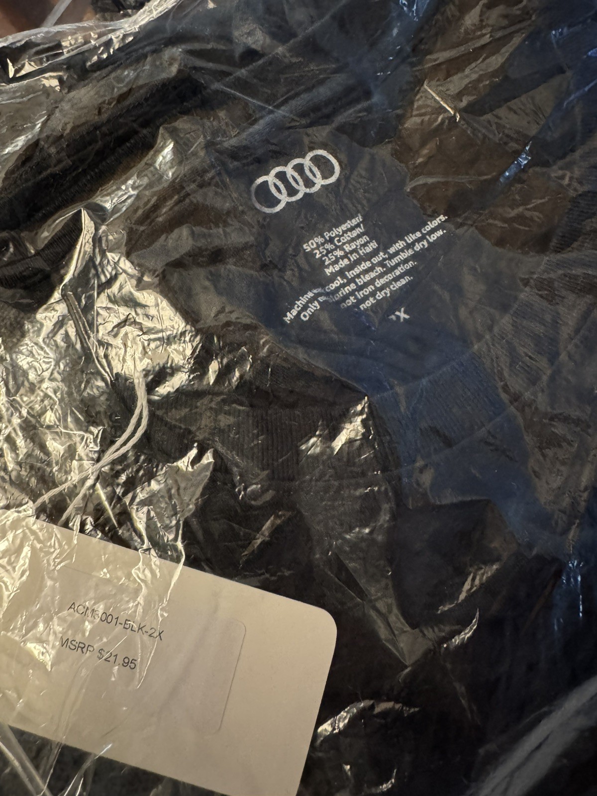 Audi Collection ACM3001 Black 2XL T Shirt gallery