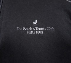 Tasc Performance Quarter Zip Pullover Mens Medium Black Bamboo Pebble Beach Golf