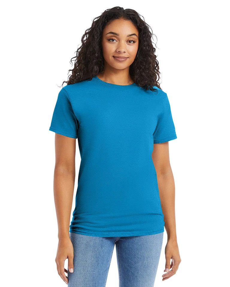 Hanes Adult Essential Short Sleeve Stylish T Shirt Casual Plain T-Shirt - 5280 gallery