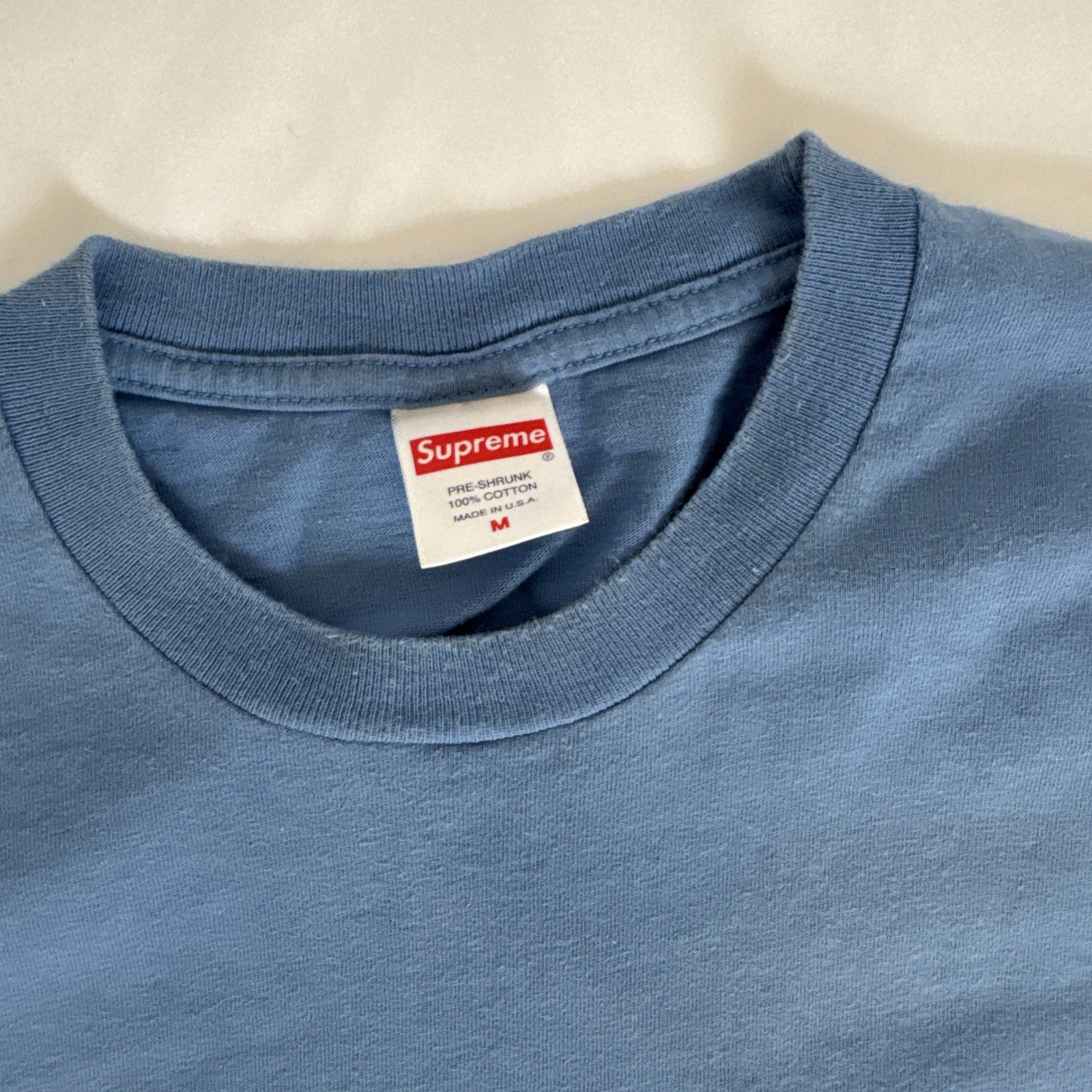 Supreme powder blue T-shirt year 2021 gallery